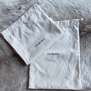 Saint Laurent Cream Dust Bags
